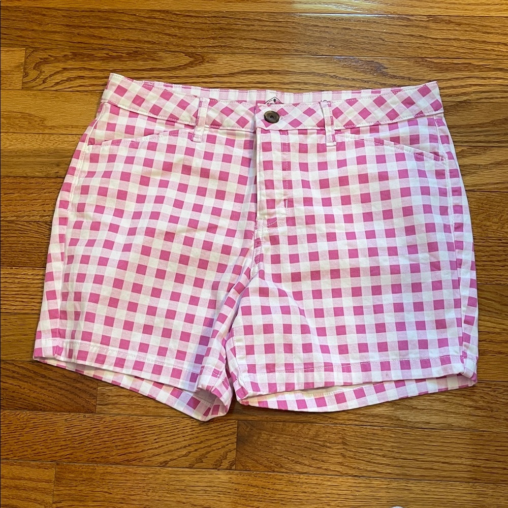 St. John's Bay Pink Gingham Shorts Women's 10
